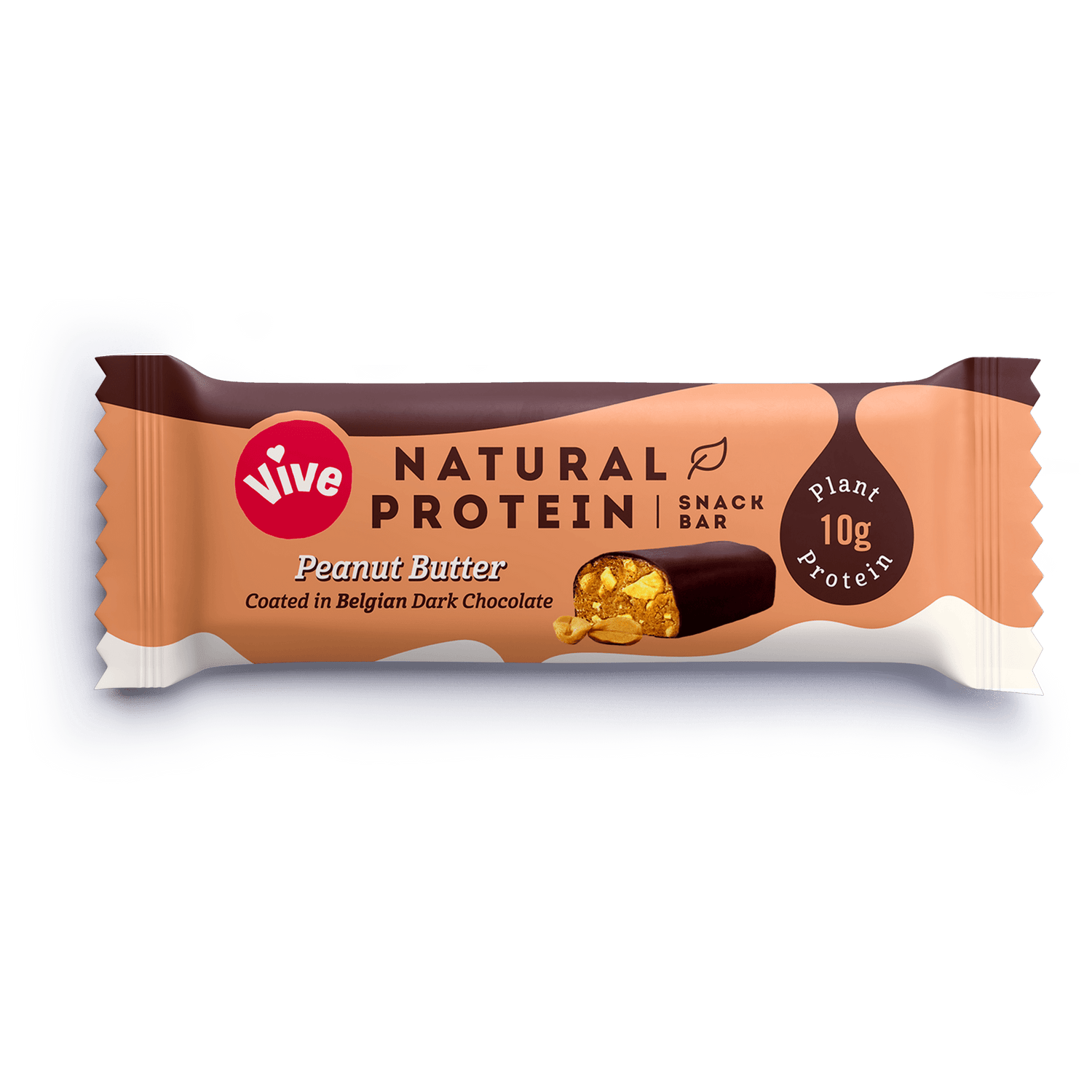 Vive Natural Protein Snack Bar 12x49g Peanut Butter