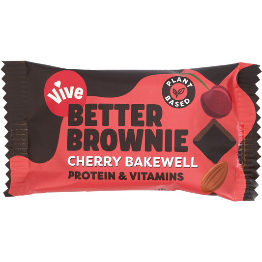 Vive Better Brownie 15x35g Cherry Bakewell