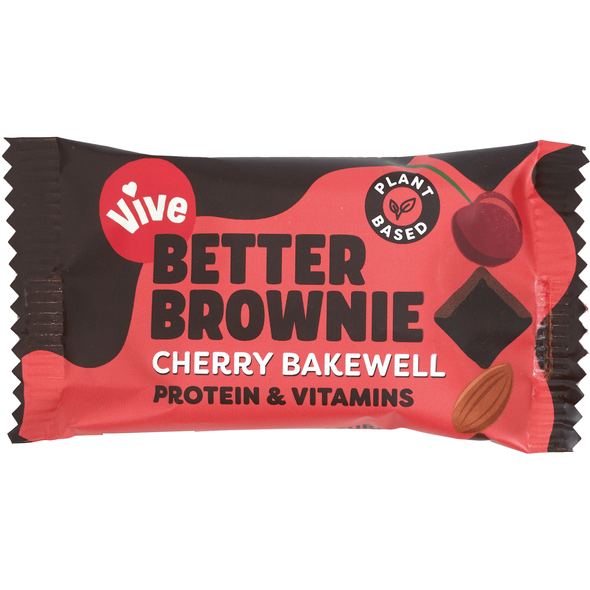 Vive Better Brownie 15x35g Cherry Bakewell