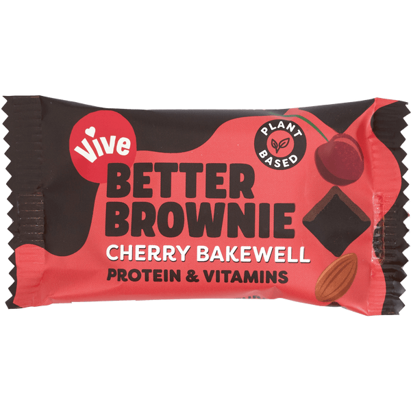 Vive Better Brownie 15x35g Cherry Bakewell