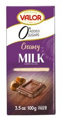 Sugar Free Milk Chocolate With Hazelnut Cream (Gluten Free) 100g, Valor