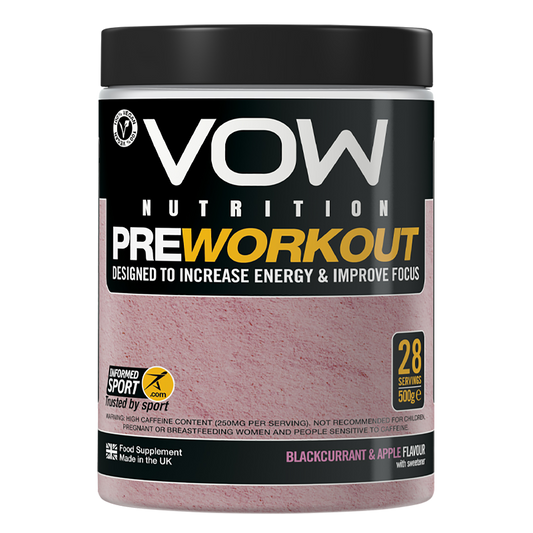 VOW Nutrition Pre Workout 500g Blackcurrant & Apple