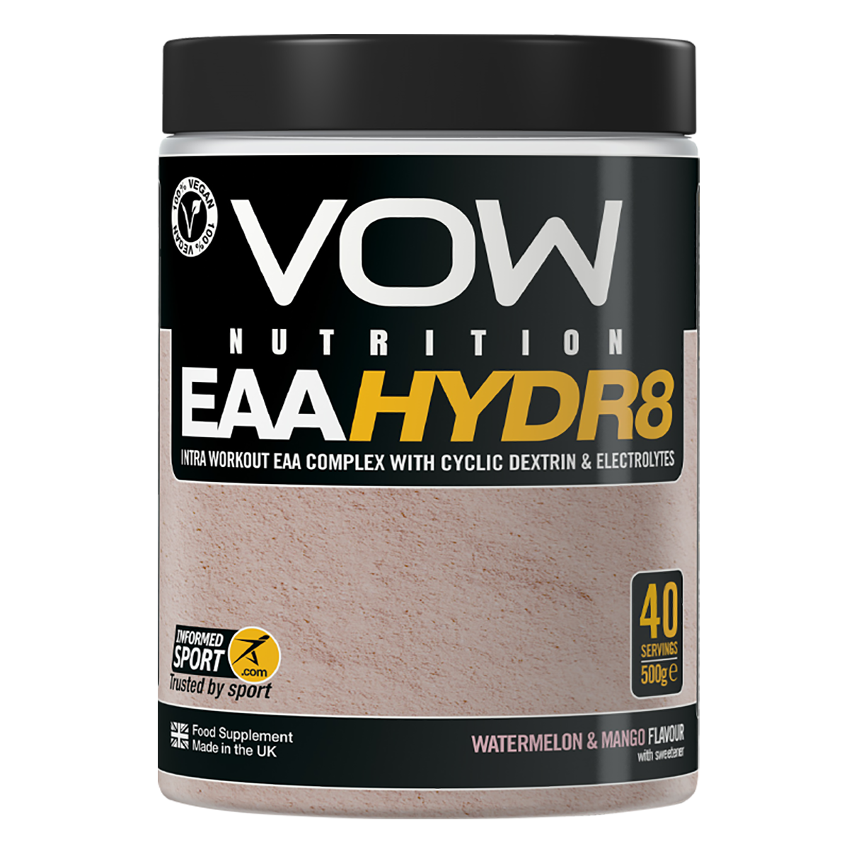 VOW Nutrition EAA Hydr8 500g Watermelon & Mango