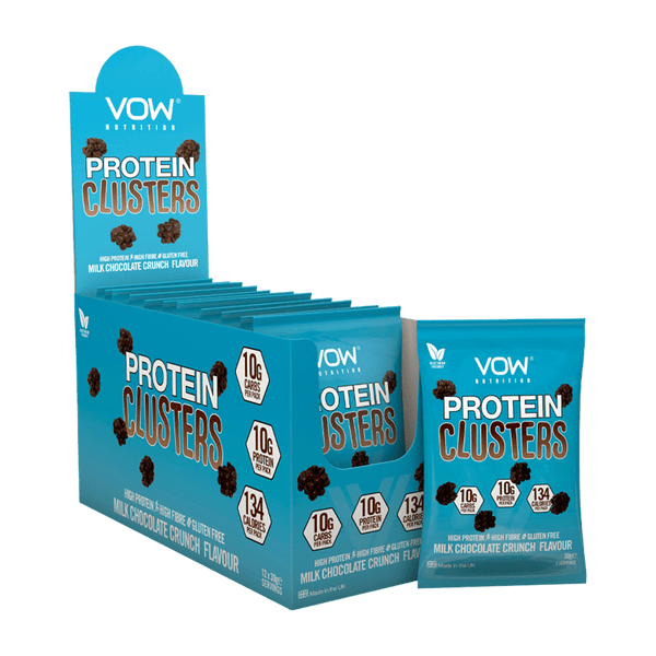 VOW Nutrition Protein Clusters 12x30g Milk Chocolate