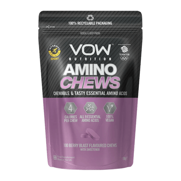 VOW Nutrition Amino Chews 100 Tabs Berry Blast