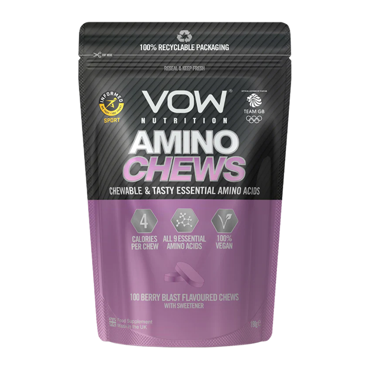 VOW Nutrition Amino Chews 100 Tabs Berry Blast