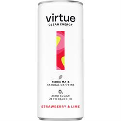 Virtue Clean Energy (Yerba Mate Drink) - Strawberry & Lime 250ml, Virtue Drinks