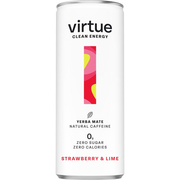 Virtue Drinks Virtue Clean Energy (Yerba Mate Drink) - Strawberry & Lime 250ml