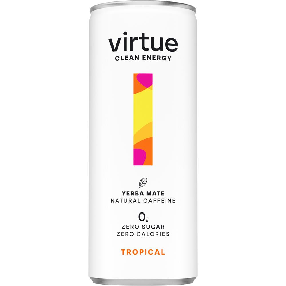 Virtue Drinks Virtue Clean Energy (Yerba Mate Drink) - Tropisk 250 ml