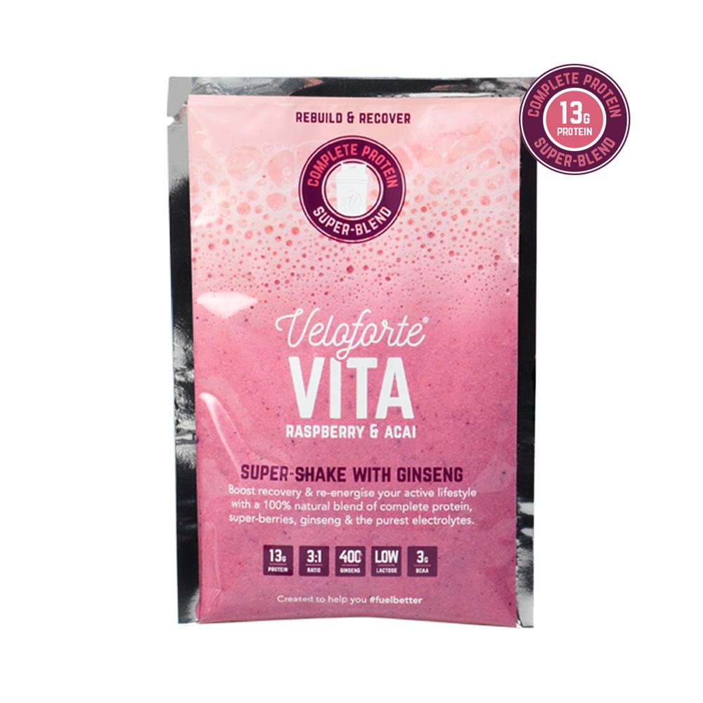 Veloforte Vita Raspberry Vegan Protein Shake 63G