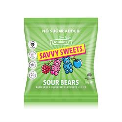 Savvy Sweets Sour Bears 50g, Savvy Sweets