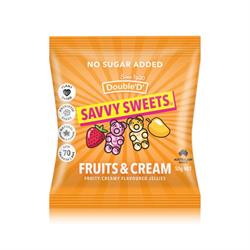 Savvy Sweets Fruits & Cream 50g, Savvy Sweets