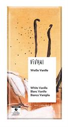 White Chocolate with Bourbon Vanilla Organic 80g, Vivani