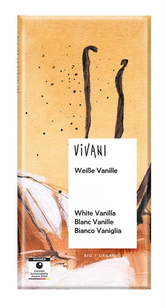 Vivani White Chocolate with Bourbon Vanilla Organic 80g