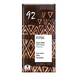 Dark 92% Chocolate Vegan Organic 80g, Vivani