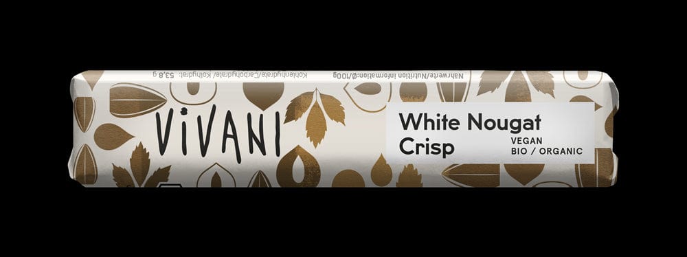 Vivani Mini White Nougat Crisp Chip Chocolate Vegan Organic 35G