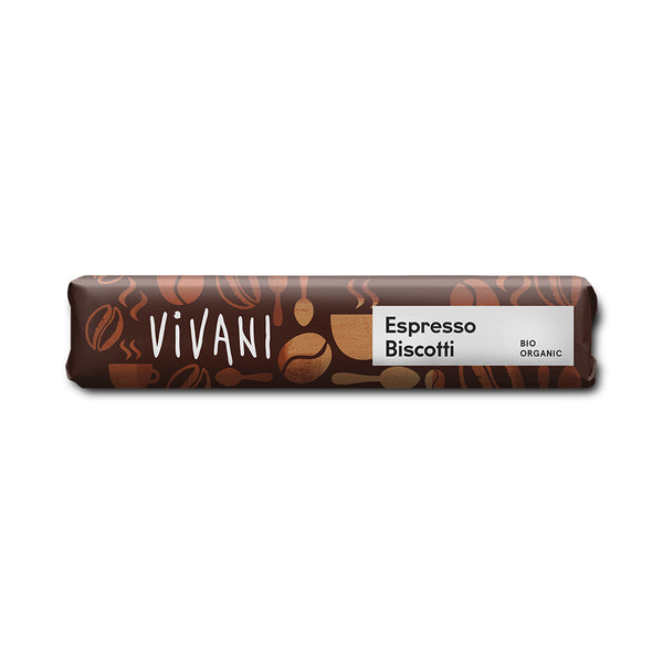 Vivani Mini Espresso Biscotti Chocolate Organic 40g