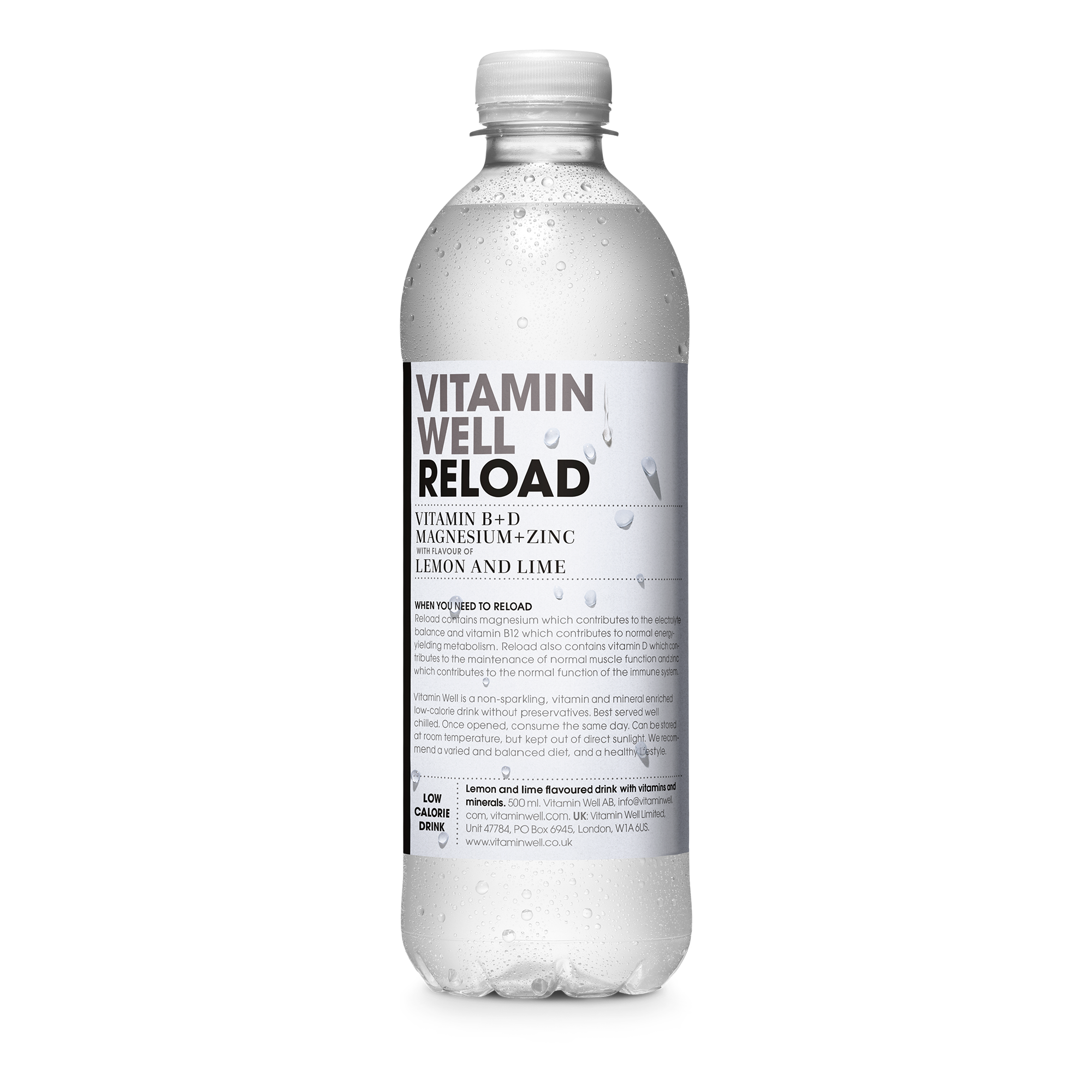 Vitamin Well Reload 12x500ml Lemon & Lime