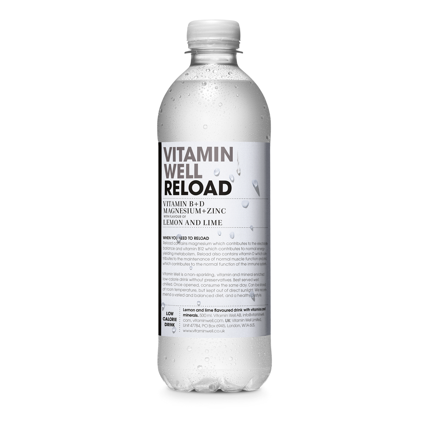 Vitamin Well Reload 12x500ml Lemon & Lime