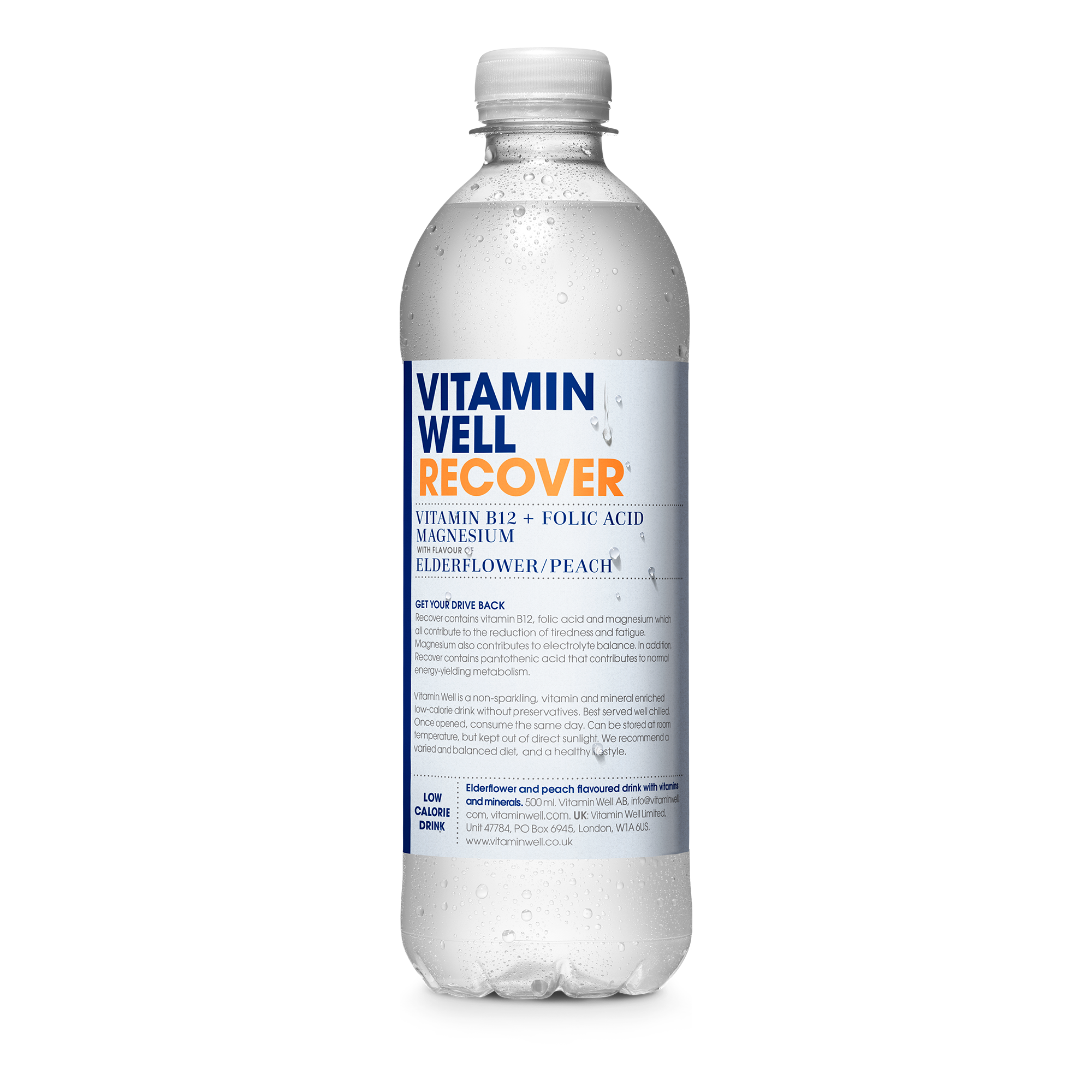 Vitamin Well Recover 12x500ml Peach & Elderflower