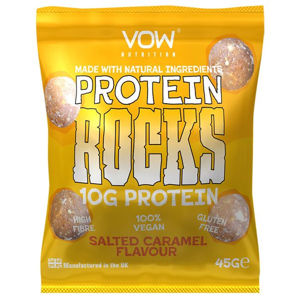 Vow Nutrition Protein Rocks Salted Caramel 10g Protein 45g Pack