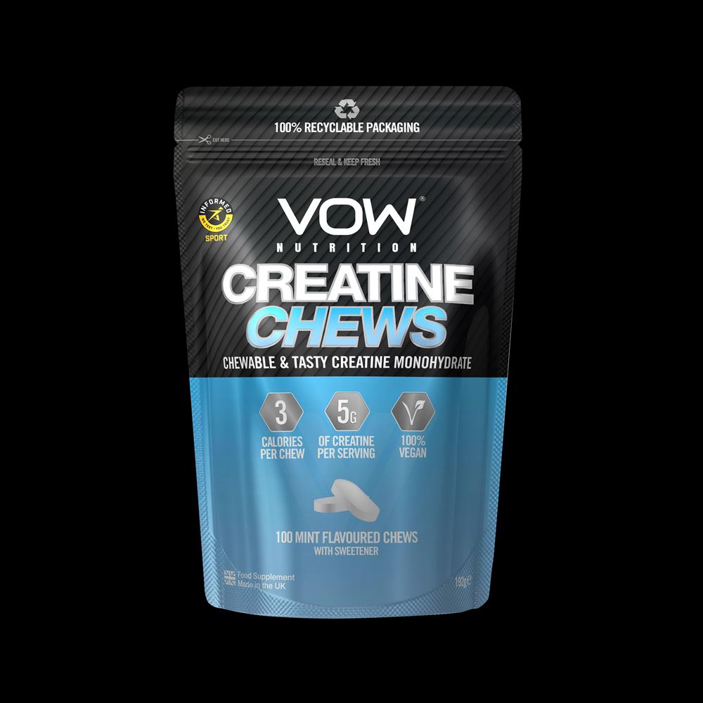 Vow Nutrition Creatine Chews Mint - Madtilskud med sødestof - 100 tygger