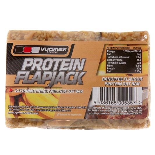 Vyomax Nutrition Protein Flapjacks 12x100g Banoffee