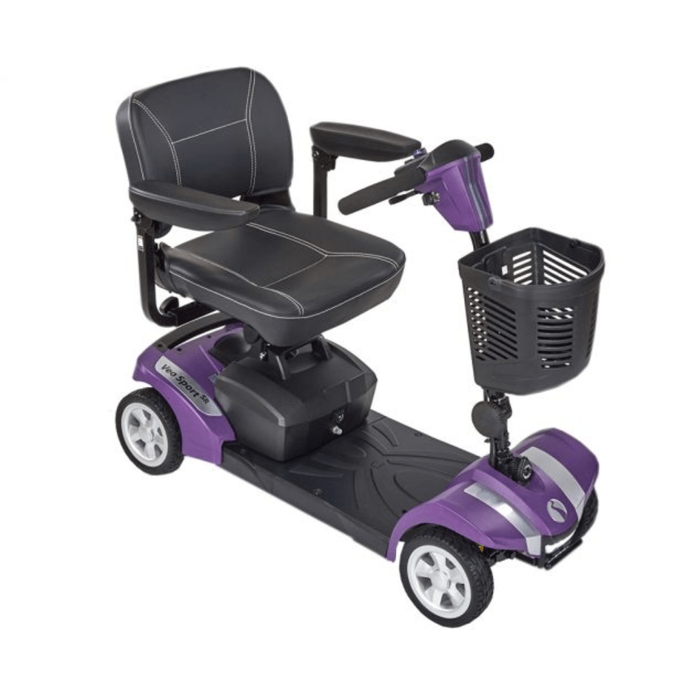 Veo Sport SR 4 MPH Mobility Scooter - 21,8 μίλια, εναιώρημα, Delta Tiller & LED Light