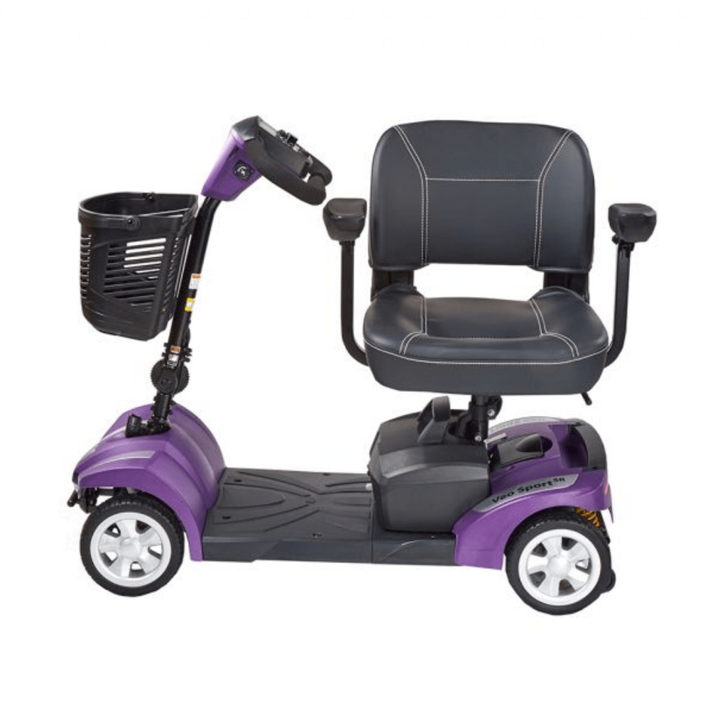 Veo Sport SR 4 MPH Mobility Scooter - 21,8 μίλια, εναιώρημα, Delta Tiller & LED Light