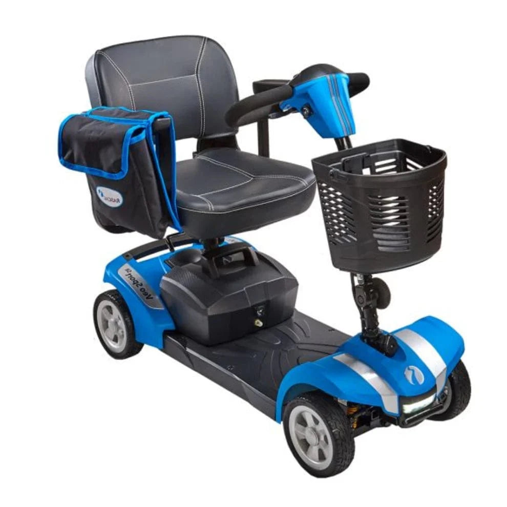 Veo Sport SR 4 MPH Mobility Scooter - 21,8 μίλια, εναιώρημα, Delta Tiller & LED Light