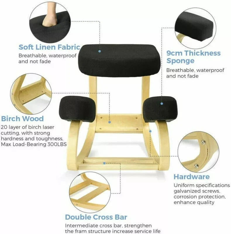 Vertossa Ergonomic Oak à genoux