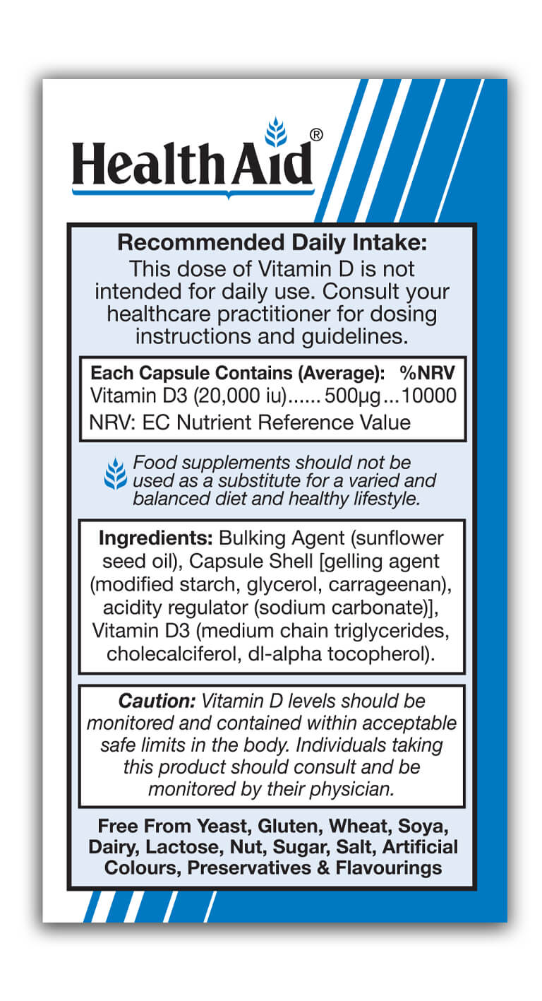 Healthaid Vitamin D3 Vegicaps Capsule