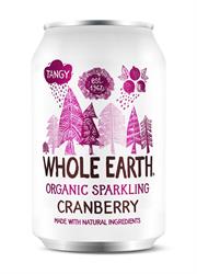 Whole Earth Lightly Sparkling Organic Cranberry 330ml, Whole Earth