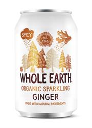 Whole Earth Lightly Sparkling Organic Ginger 330ml, Whole Earth