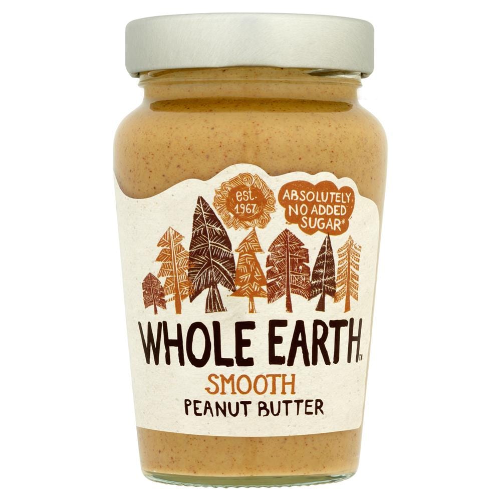 Ganze Erde Weine Erde glatte Erdnussbutter 340g