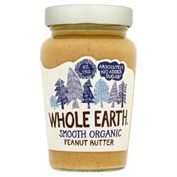 Whole Earth Smooth Organic Peanut Butter 340g, Whole Earth