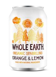 Whole Earth Organic Lightly Sparkling Orange & Lemon Drink 330ml, Whole Earth