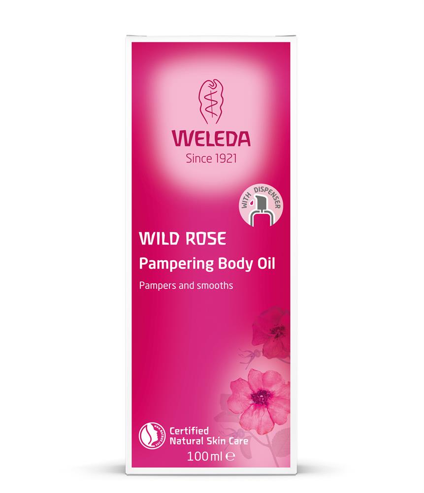 Olio per il corpo della rosa selvatica Weleda 100 ml