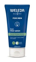 Men's 2 in 1 Face & Beard Wash Gel 100ml, Weleda