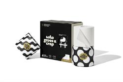 Double Length Premium Bamboo Toilet Paper - 4 Pack, Who Gives A Crap