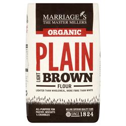 Organic Light Brown Plain 1000g, W H Marriage