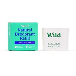 Wild Men's Mint & Aloe Vera Deo Refill 40g, Wild