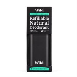 Wild Men's Black Case and Fresh Cotton & Sea Salt Deo 40g, Wild