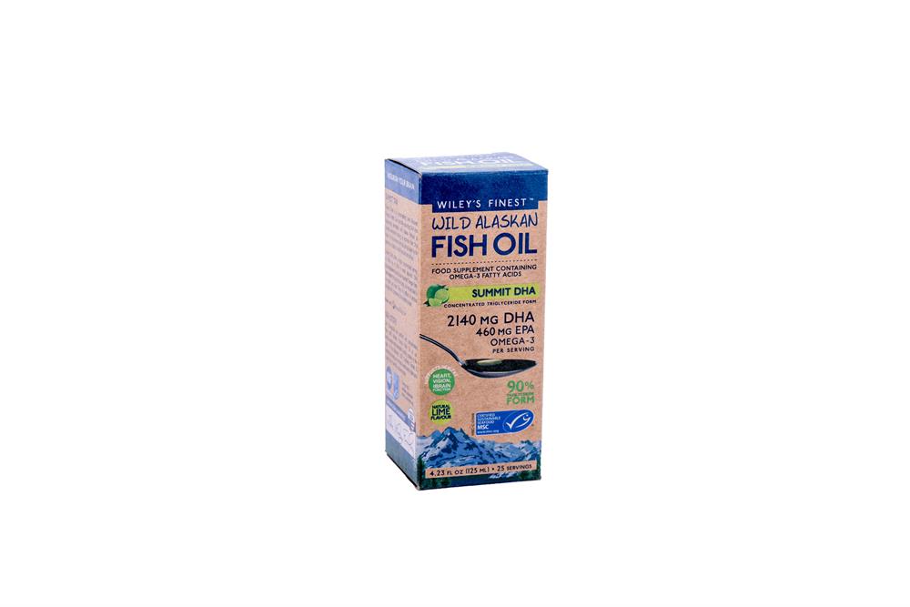 Най -добрата среща на върха във Великобритания DHA Wild Alaskan Fish Oil 125ml