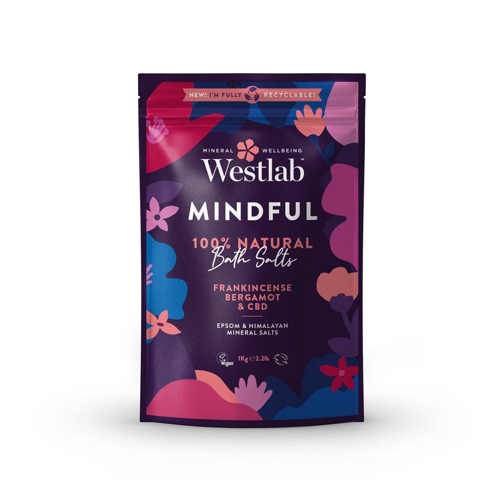 Westlab Mindful Bath Salts с ладан и CBD масло 1000g