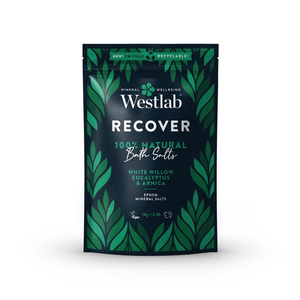 WestLab récupérer les sels de bain avec Arnica et White Willow 1000g