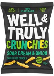 Sour Cream & Onion Crunchies Snack 30g, Well and Truly