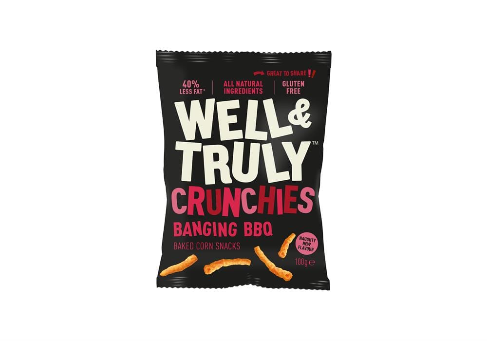 Gut und wirklich knallend BBQ Crunchies Snack 100g