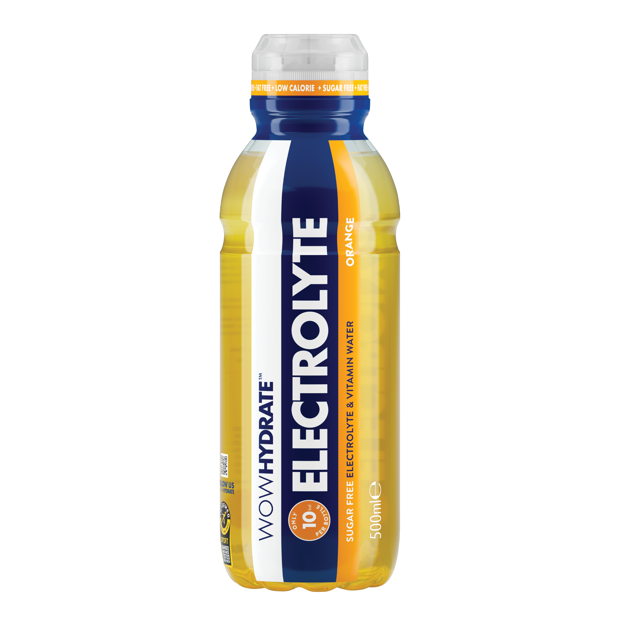 Wow Hydrate Electrolyte Water 12x500ml Orange