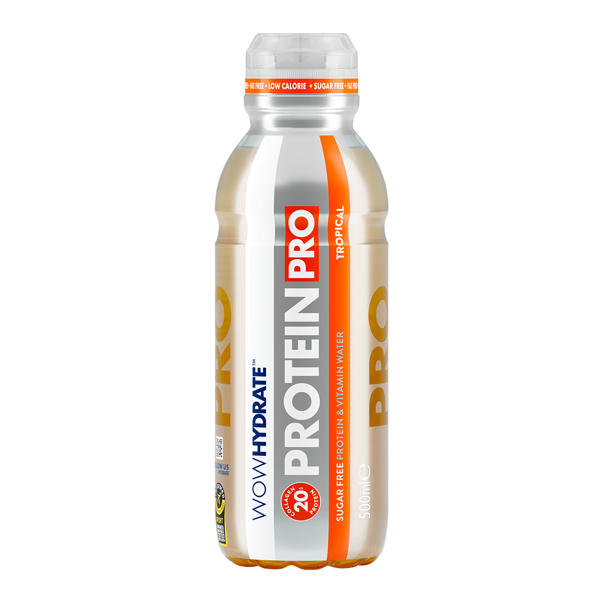 Wow Hydrate Protein Pro 12x500ml Tropical